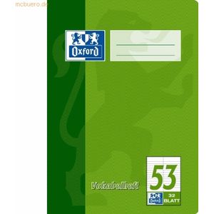 10 x Oxford Vokabelheft A5 zweispaltig Lineatur 53 32 Blatt
