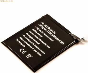 k.A. Akku für Alcatel A3 LTE Dual SIM Li-Pol 3,85 Volt 2400 mAh schwar