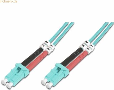 Assmann LWL Patchk.,LC/LC Multimode 50/125 µ, Duplex 1m, Klasse OM3