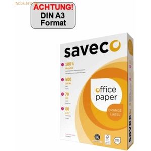 Saveco Saveco Kopierpapier Orange 100000006 A3 80g weiß 500 Blatt