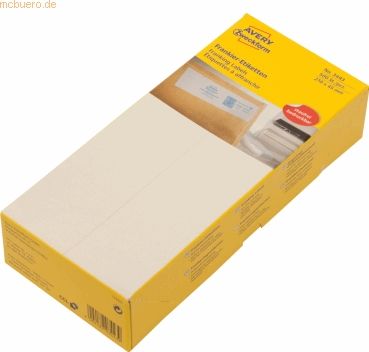 Avery Zweckform Frankier-Etiketten Doppel-Etikett weiß 210x45mm VE=500