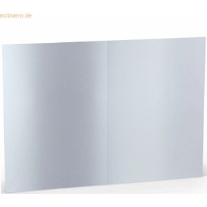 50 x Paperado Doppelkarte A5 hoch Marble white