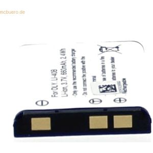 k.A. Akku für Olympus LI-40B Li-Ion 3,7 Volt 650 mAh schwarz