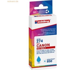 Edding Tintenpatrone ersetzt Canon CLI-526 cyan