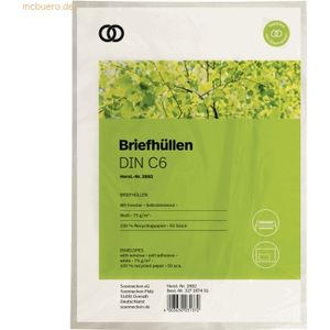 Soennecken Briefhülle oeco 2882 C6 mit Fenster selbstklebend weiß 50 S
