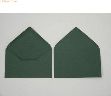 Blanke Briefumschläge 110x156mm 120g/qm gummiert VE=100 Stück tannengr
