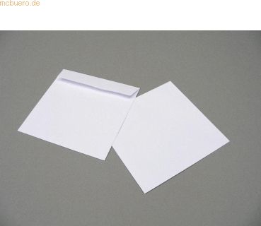 Blanke Briefumschläge 165x165mm 120g/qm haftklebend VE=100 Stück hochw