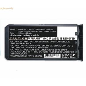 k.A. Akku für Dell Latitude L110 Li-Ion 14,8 Volt 4400 mAh schwarz
