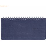 Güss Tischkalender 17x8cm 1 Woche/2 Seiten blau 2026