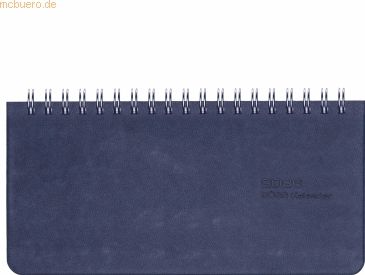 Güss Tischkalender 17x8cm 1 Woche/2 Seiten blau 2026