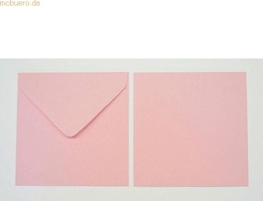 Blanke Briefumschläge 130x130mm 100g/qm gummiert VE=100 Stück rosa