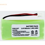 k.A. Akku für At&t BT-28433 NiMH 2,4 Volt 600 mAh grün