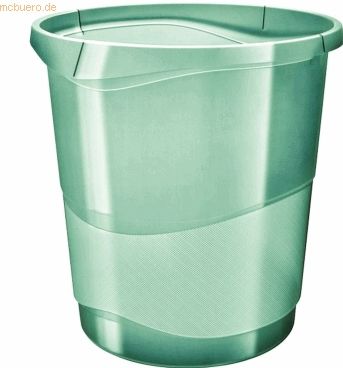 Esselte Papierkorb Colour'Ice PP 14l transparent grün