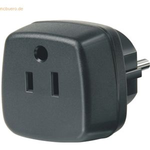 5 x Brennenstuhl Reisestecker-Adapter USA Japan/ Schutzkontakt schwarz