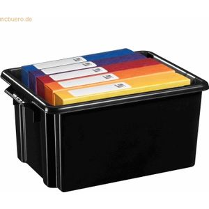 5 x CEP Stapelbox Maxi 32L schwarz