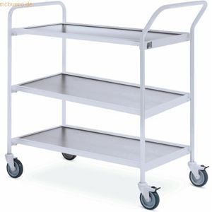 Helge Nyberg Tischwagen 1 Fahrhandgriff 1 Stirnseite 3 Etagen 80x42cm