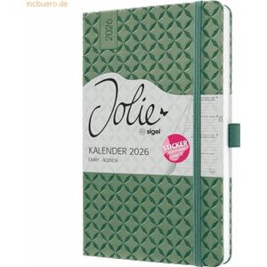 Sigel Wochenkalender Jolie ca. A5 Hardcover natural green 2026