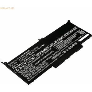 k.A. Akku für Dell Latitude E7480 Li-Ion 7,6 Volt 7500 mAh schwarz