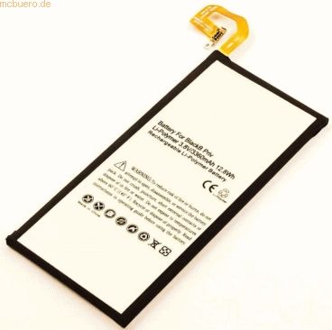 k.A. Akku für Blackberry BAT-60122-003 Li-Pol 3,8 Volt 3300 mAh schwar