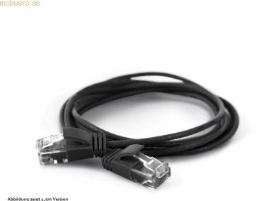 wantec wantecWire Patchkabel CAT6A (rund 2,8mm) UTP schwarz 3,0m