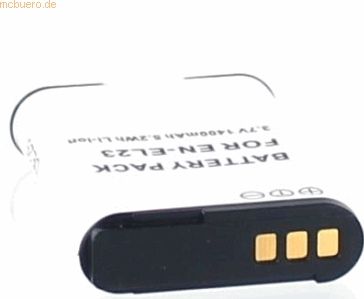 k.A. Akku für Nikon Coolpix P600 Li-Ion 3,8 Volt 1400 mAh schwarz