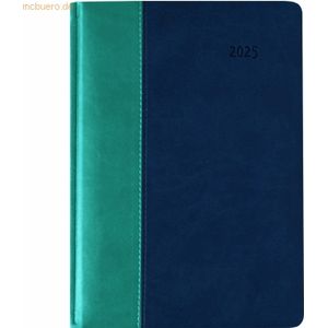 Zettler Buchkalender 878 15x21cm 1 Tag/1 Seite Water türkis-blau 2025