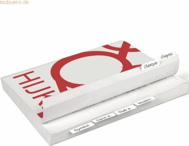 3L Registertaben selbstklebend doppelseitig 12x40mm weiß VE=24 Stück