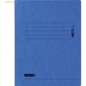 10 x Brunnen Sammelmappe Fact! A4 375g/qm Karton blau