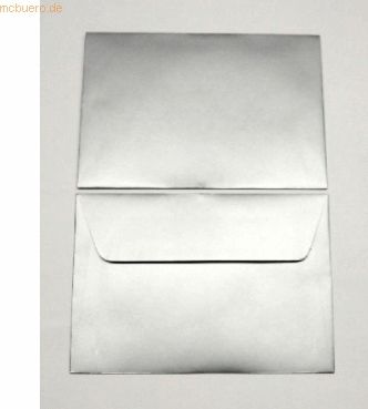 Blanke Briefumschläge C6 130g/qm haftklebend VE=100 Stück silber