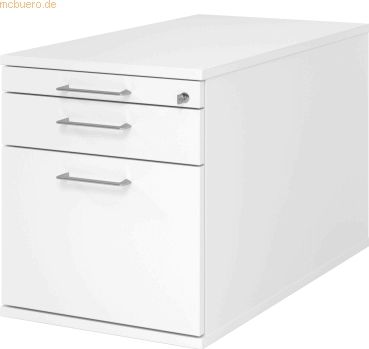 mcbuero.de Rollcontainer 80cm 1 Schub 1 Hängeregistratur Schloss Bügel