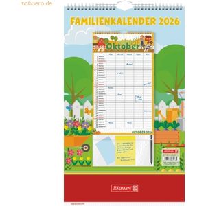 3 x Brunnen Familykalender 25x41,5cm Graphics 1 Monat/Seite 5 Spalten