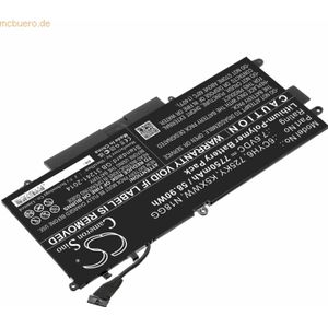 k.A. Akku für Dell N003L7390-C-D1606FTCN Li-Pol 7,6 Volt 7750 mAh schw