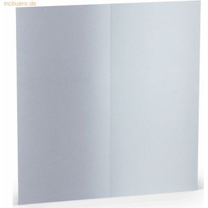 100 x Paperado Doppelkarte DL hoch Marble white