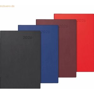 Brunnen Taschenkalender 716 7,2x10,5cm 1 Woche/Seite Kunststoff farbig
