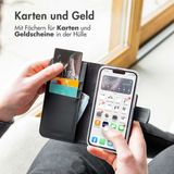 Accezz Wallet Softcase Bookcase iPhone 15 Pro Max - Telefoonhoesje Zwart
