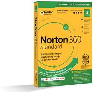 Norton 360 Standard - Digitale Licentie - Software