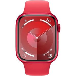 Apple Watch Series 9 45mm (PRODUCT)RED Aluminium Sportband S/M - Smartwatch Rood