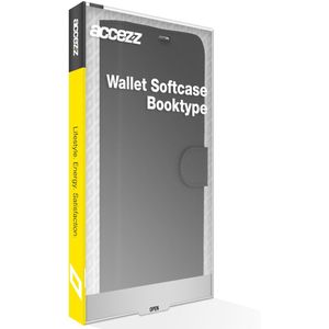Accezz Wallet Softcase Bookcase Samsung Galaxy A55 - Telefoonhoesje Zwart
