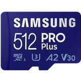 Samsung PRO Plus 512GB microSDXC - Micro SD-kaart Blauw