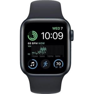 Apple Watch SE (2022) 40mm Midnight Aluminium Sportband S/M - Smartwatch
