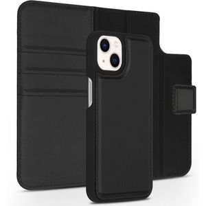 Accezz Premium Leather 2 in 1 Wallet Book Case voor Apple iPhone 13 Mini - Telefoonhoesje Zwart