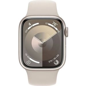 Apple Watch Series 9 41mm Starlight Aluminium Sportband S/M - Smartwatch