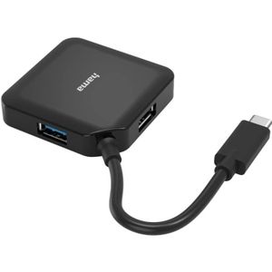 Hama USB-C-hub, 4-poorts, USB 3.2 Gen1, 5 Gbit/s - USB Hub