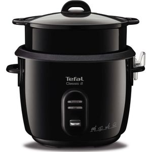 Tefal Rijstkoker classic zwart 10 kops + stoommand RK1038