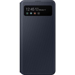 Samsung Galaxy A41 S View Wallet Cover - Telefoonhoesje Zwart