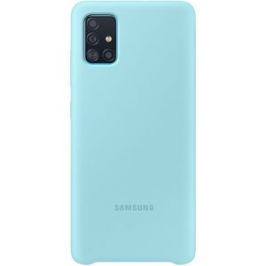 Samsung Silicone cover Galaxy A51 - Telefoonhoesje Blauw