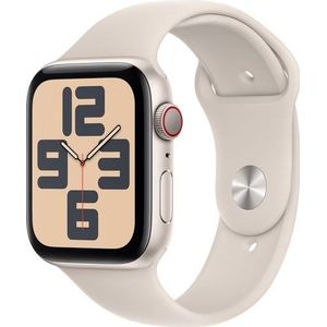 Apple Watch SE (2022) 4G 44mm Starlight Aluminium Sportband M/L - Smartwatch
