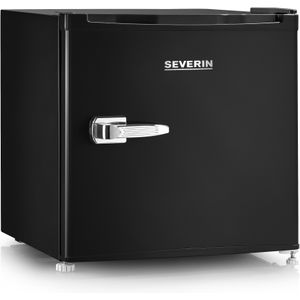 Severin GB 8880 - Mini koelkast - mini vriezer - minibar - retro - zwart