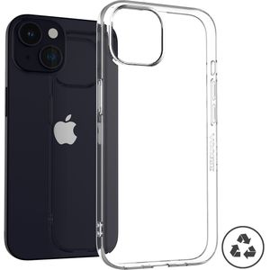 Accezz 100% Recycled Clear Backcover iPhone 15 - Smartphone screenprotector Transparant
