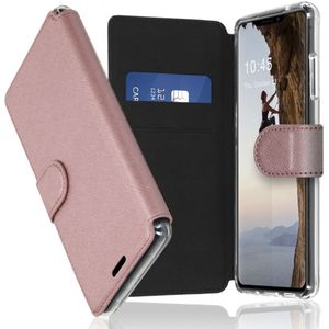 Accezz Xtreme Wallet voor Apple  iPhone 13 Pro - Telefoonhoesje Roze